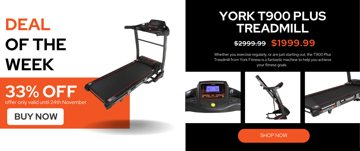 Achieve Fitness Deal of the Week - York T900 Plus Treadmill