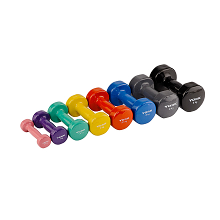 York Vinyl Dipped Dumbbells