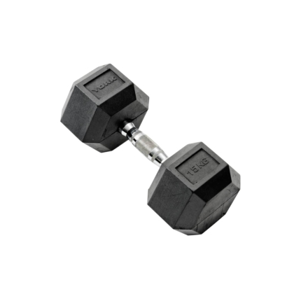 York Hexagonal Rubber Dumbbells